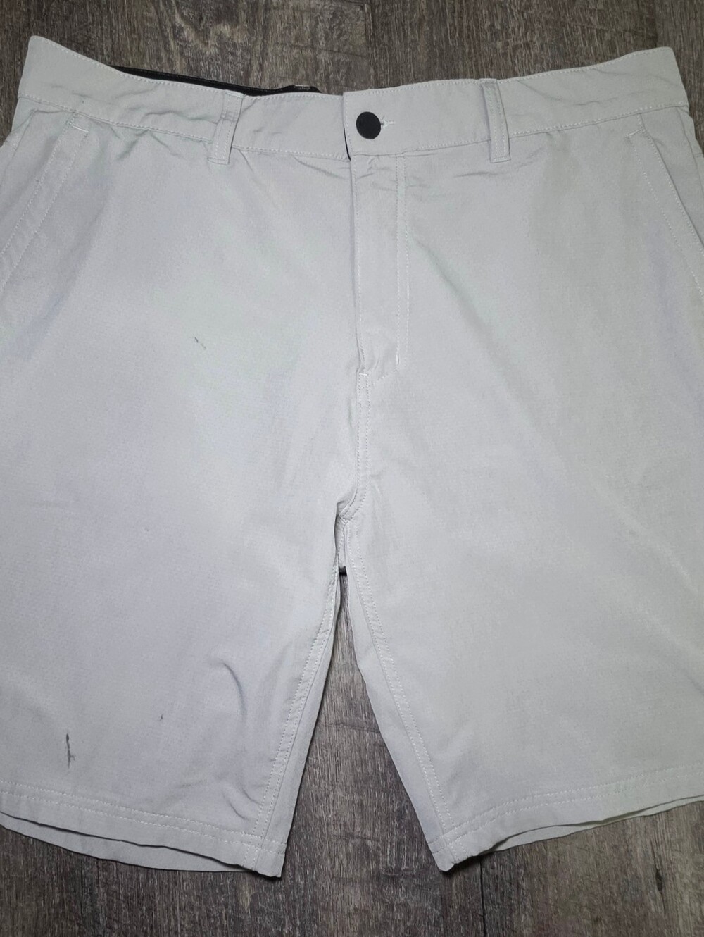 Hurley Men's Light Gray Flat Front Shorts